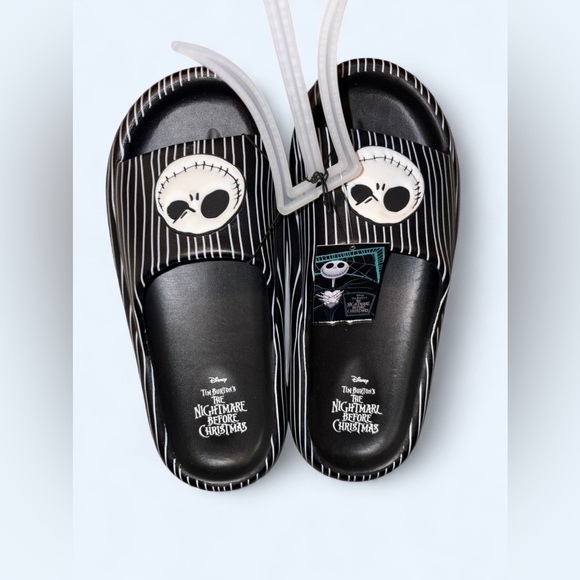 🎃 Disney Nightmare Before Christmas Men’s Slides Jack Skellington NWT Size 11 - Picture 5 of 9